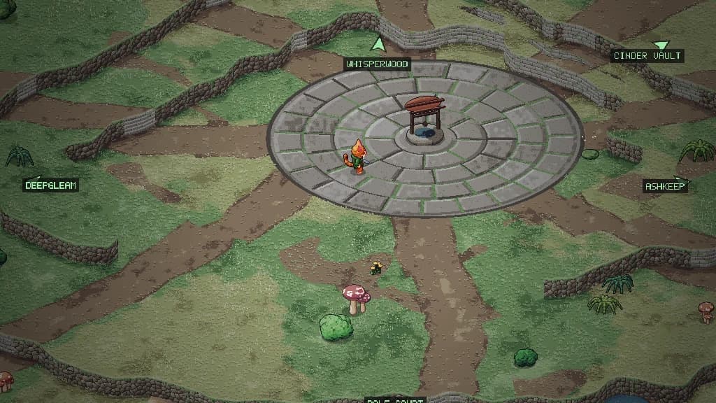 Mossfall on the Meowputer: cartridge art of an isometric combat scene.